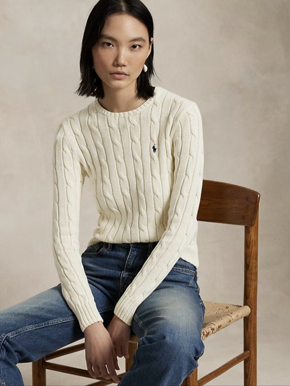 ✨ Vintage Polo Ralph Lauren Cable-Knit Sweater ✨ - Picture 2 of 6